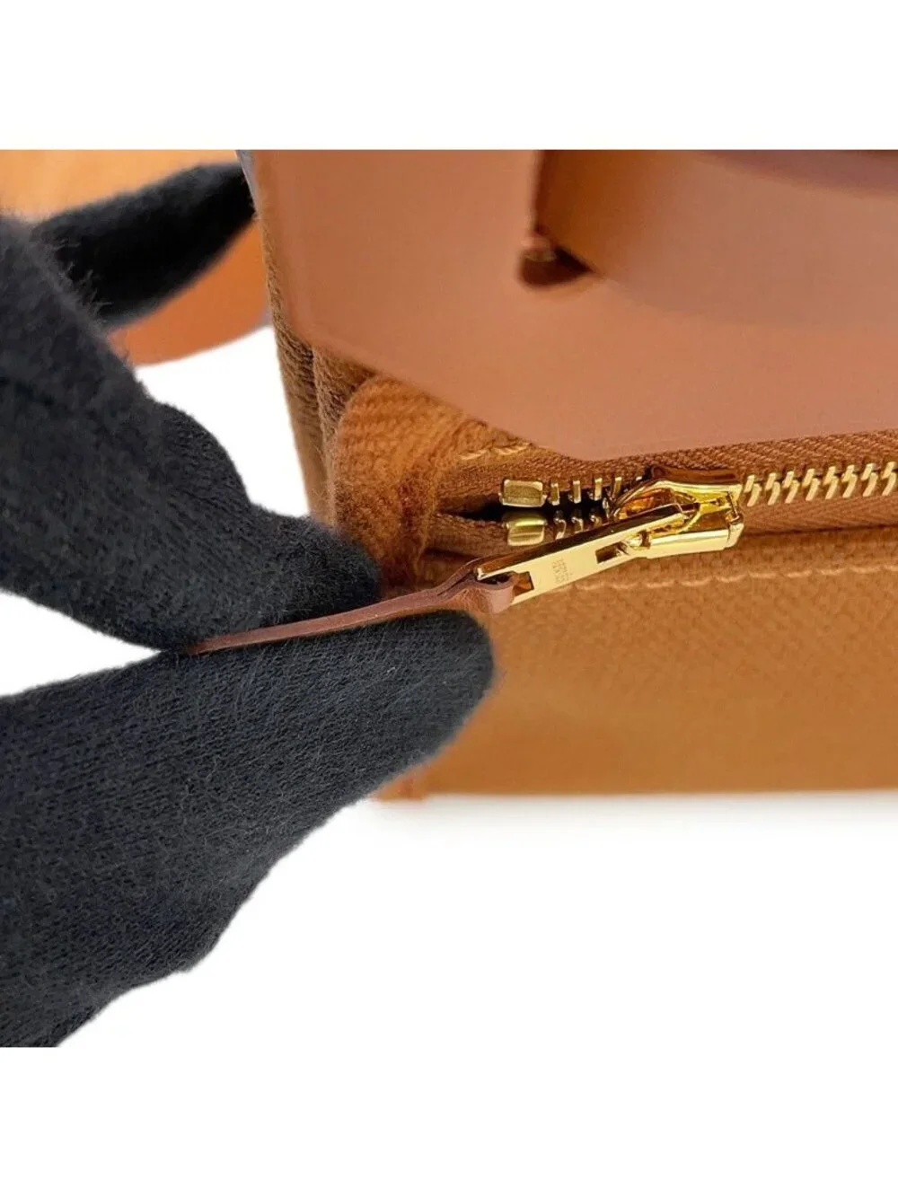 Hermes Shoulder Bag Herbag Zip Mini Fauve Gold Toile Ash Vache Hunter